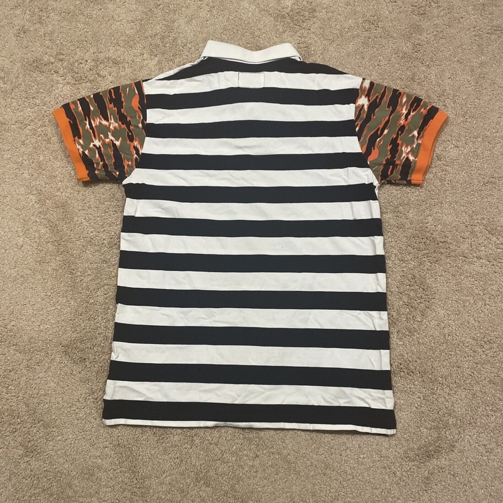 Billionaire Boys Club Mens Polo Striped Camo Sleeves Size Large - Picture 5 of 5